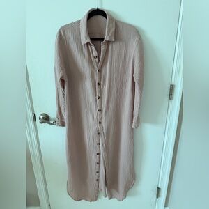 Cotton Button-Up Dress